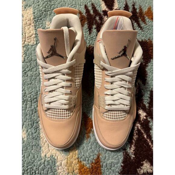 Nike Air Size 10.5 Jordan 4 Retro Shimmer Women DS New DJ0675-200 - Picture 4 of 7